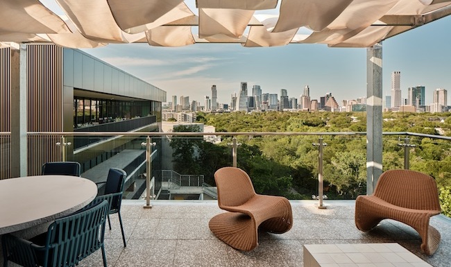 The Bouldin Rooftop Lounge Overlooking Downtown Austin