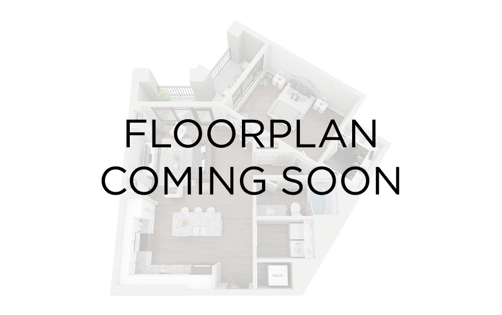 S1 - Studio floorplan layout with 1 bathroom and 443 square feet